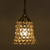 Homesake Crystal Hanging Pendant Bell Light Pendants Ceiling Lamp